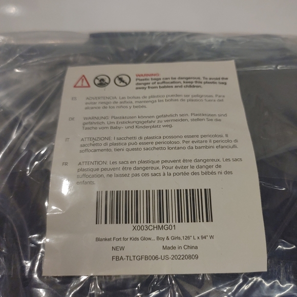 Tiny Land Glow In The Dark Space Fort Tent 9.4" X 12.6" - Picture 9 of 9